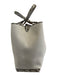 Tod's Brown & Beige Canvas & Leather Top Handle Snake Skin Print Bag Brown & Beige / Large