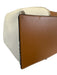 Tod's Brown & Beige Canvas & Leather Top Handle Snake Skin Print Bag Brown & Beige / Large
