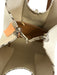Tod's Brown & Beige Canvas & Leather Top Handle Snake Skin Print Bag Brown & Beige / Large