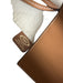 Tod's Brown & Beige Canvas & Leather Top Handle Snake Skin Print Bag Brown & Beige / Large