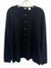 Saks Fifth Ave Size 3X Black Cashmere Long Sleeve Button Front Knit Sweater Black / 3X