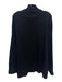 Lafayette 148 Size XL Black Wool Blend Long Sleeve Zip Front turtle neck Sweater Black / XL