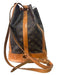 Louis Vuitton Brown Leather Monogram bucket Side Straps Dustbag Inc. Bag Brown / M