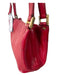 Louis Vuitton Red Leather Shoulder Bag Gold Hardware Magnetic Close Bag Red / S