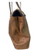 Tory Burch Beige Leather Double Top Handle Tote Logo Top Zip Bag Beige / L