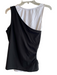 Anatomie Size M Black Cotton Blend Sleeveless Cut Out Detail Double Layered Top Black / M