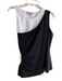 Anatomie Size M Black Cotton Blend Sleeveless Cut Out Detail Double Layered Top Black / M