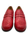 The Office of Angela Scott Shoe Size 37.5 Red Leather Slip On Loafers Red / 37.5