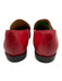 The Office of Angela Scott Shoe Size 37.5 Red Leather Slip On Loafers Red / 37.5