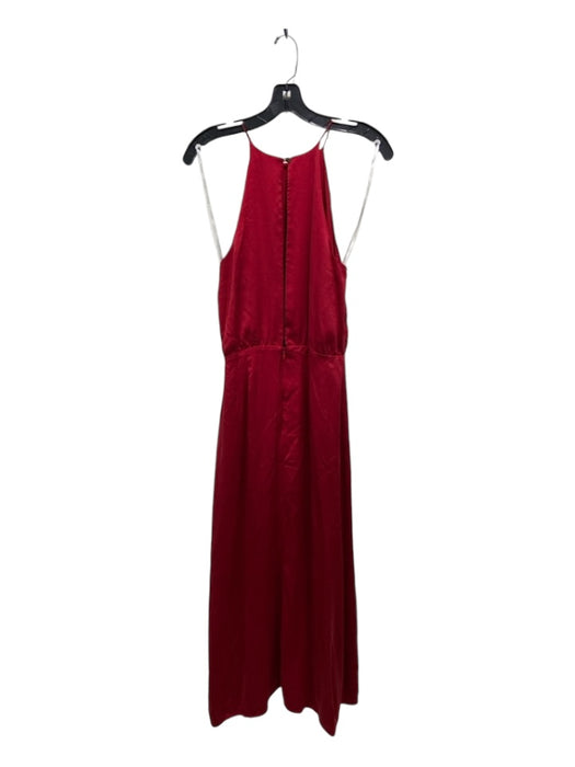 Zimmerman Size 1 Red Silk Sleeveless Back Keyhole Maxi Front Cut Out Dress Red / 1