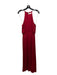 Zimmerman Size 1 Red Silk Sleeveless Back Keyhole Maxi Front Cut Out Dress Red / 1