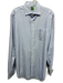 Sid Mashburn Size 16 White & Blue Cotton Striped Button Down Long Sleeve Shirt White & Blue / 16