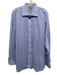 Sid Mashburn Size 17.5 Purple & White Cotton Grid Button Down Long Sleeve Shirt Purple & White / 17.5