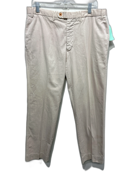 Sid Mashburn Size 36 Light Beige Cotton Solid Men's Pants Light Beige / 36