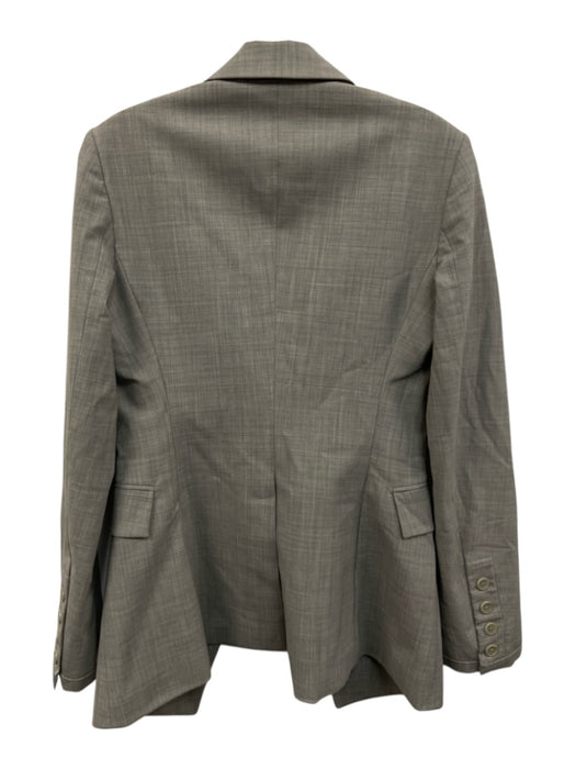 Theory Size 4 Gray Long Sleeve Heathered Flap Pockets Blazer Jacket Gray / 4