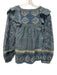 Sea New York Size S Blue, Green, Beige Cotton Long puff sleeve Floral Print Top Blue, Green, Beige / S