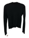 Vince Size S Black Cashmere Felted Buttons Waist Length Cardigan Black / S