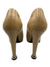 Chanel Shoe Size 38 Beige & Black Leather Cap Toe High Heel Loafer Pumps Beige & Black / 38
