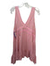 Intimately Free People Size XS Pink & Yellow Viscose Tank V Front & Back Dress Pink & Yellow / XS