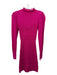 Anthropologie Size XXS Hot pink Acrylic & Nylon Ribbed Fabric Block Mini Dress Hot pink / XXS