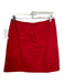 Trina Turk Size 4 Red Cotton Mini Back Zip Pleated Skirt Red / 4
