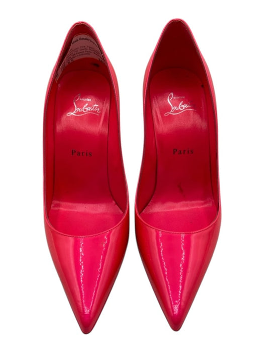 Christian Louboutin Shoe Size 8.5 Pink Patent Leather Pointed Toe Stiletto Pumps Pink / 8.5