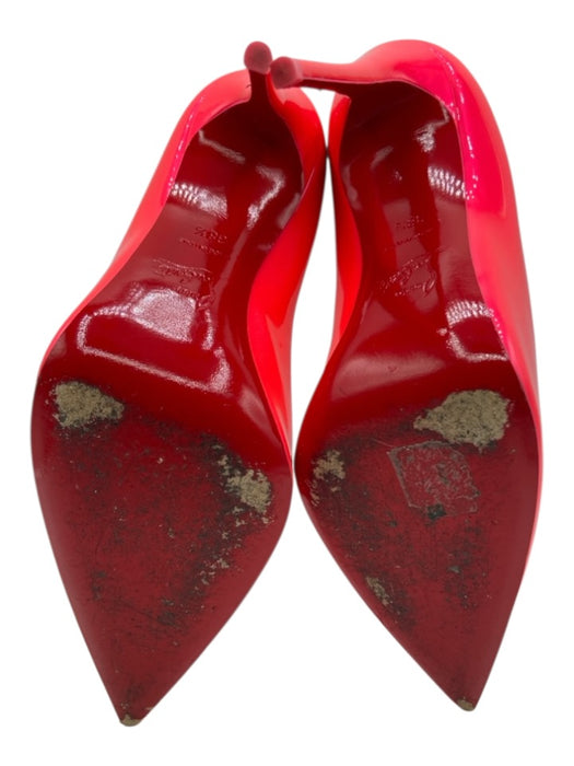 Christian Louboutin Shoe Size 8.5 Pink Patent Leather Pointed Toe Stiletto Pumps Pink / 8.5