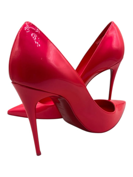 Christian Louboutin Shoe Size 8.5 Pink Patent Leather Pointed Toe Stiletto Pumps Pink / 8.5