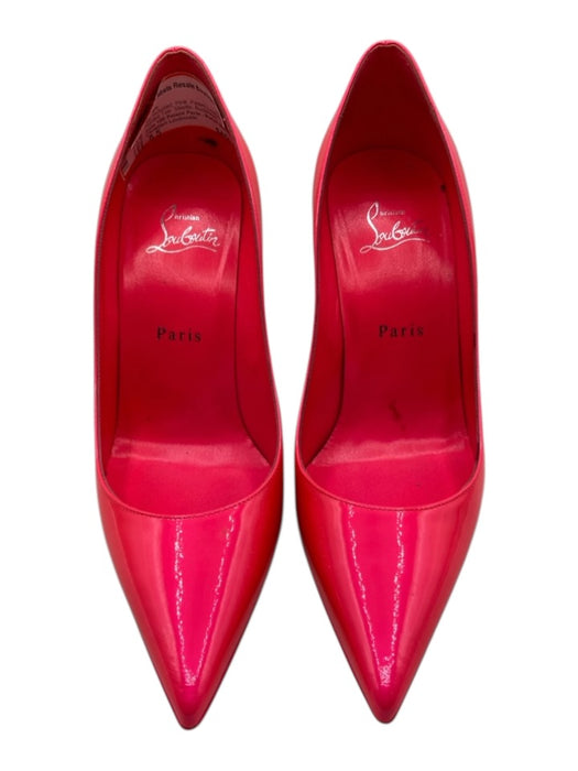 Christian Louboutin Shoe Size 8.5 Pink Patent Leather Pointed Toe Stiletto Pumps Pink / 8.5