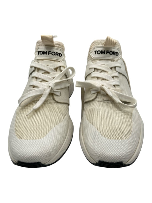 Tom Ford Shoe Size 10 AS IS White Synthetic Solid Runner Sneaker Men's Shoes 10