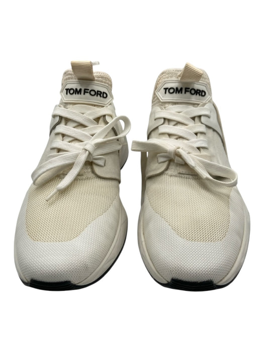 Tom Ford Shoe Size 10 AS IS White Synthetic Solid Runner Sneaker Men's Shoes 10