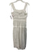 Gap x Doen Size M White Cotton Shirred Eyelet Lace Sleeveless Midi Dress White / M