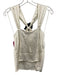 J. Crew Size M Cream & Black Viscose Rosette High Neck Top Cream & Black / M