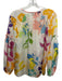 Tanya Taylor Size 4 white, orange, multi Silk & Cotton Textured Button Down Top white, orange, multi / 4