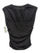Rag & Bone Size S Black Cotton Ruched Sides Gathered Bust Sleeveless Top Black / S