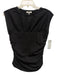 Rag & Bone Size S Black Cotton Ruched Sides Gathered Bust Sleeveless Top Black / S