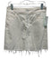 Paige Size 27 Ivory White Cotton Blend Button Fly Cut Off Mini Skirt Ivory White / 27