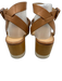 Veronica Beard Shoe Size 8 tan, beige, white Leather Upper Criss Cross Sandals tan, beige, white / 8