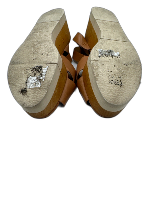 Veronica Beard Shoe Size 8 tan, beige, white Leather Upper Criss Cross Sandals tan, beige, white / 8