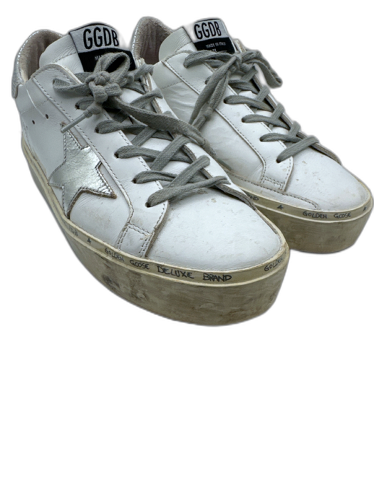 Golden Goose Shoe Size 38 White, Gray, Beige Leather Star Low Top Sneakers White, Gray, Beige / 38