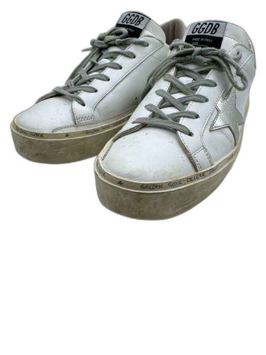 Golden Goose Shoe Size 38 White, Gray, Beige Leather Star Low Top Sneakers White, Gray, Beige / 38