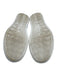 P448 Shoe Size 39 White, Silver, Beige Leather Upper Lace Up Leopard Sneakers White, Silver, Beige / 39