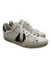 Gucci Shoe Size 8 White, Red, Green Leather Upper Lace Up Gucci Web Sneakers White, Red, Green / 8