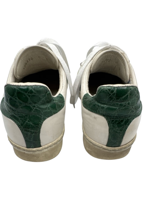 Gucci Shoe Size 8 White, Red, Green Leather Upper Lace Up Gucci Web Sneakers White, Red, Green / 8