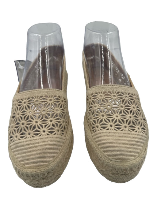 Castaner Shoe Size 37 Tan Cloth Platform Open Round Toe Espadrille Espadrille Tan / 37