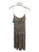 Equipment Size S Beige & Black Silk Animal Print Spaghetti Strap Slip Dress Beige & Black / S