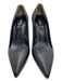 Fendi Shoe Size 36 Black Leather Pointed Toe Closed Heel Midi Pumps Black / 36