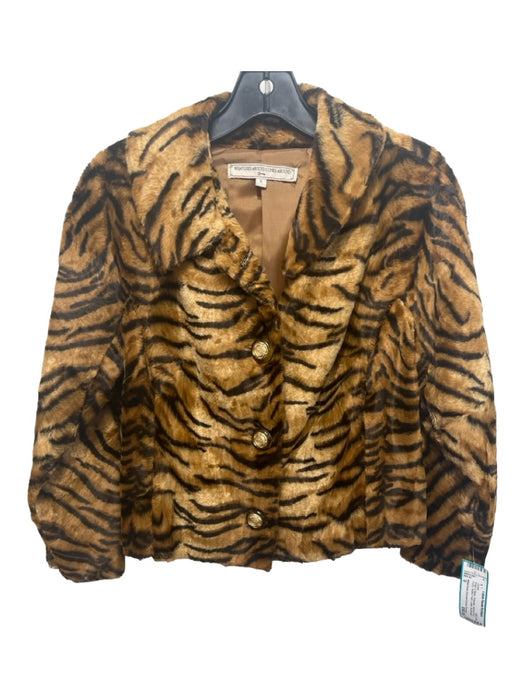 What Goes Around Comes Around Size S Beige & Black Polyester Animal Print Jacket Beige & Black / S