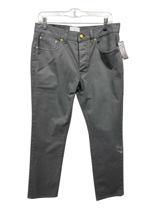 Sid Mashburn AS IS Size 34 Gray Cotton Solid Button Fly Men's Pants Gray / 34