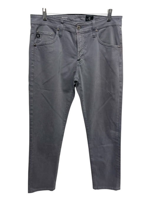 AG Size 32 Gray Cotton Solid Zip Fly Men's Pants Gray / 32